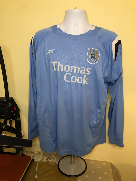 Vintage Reebok Manchester City 2004/06 home shirt 8/10