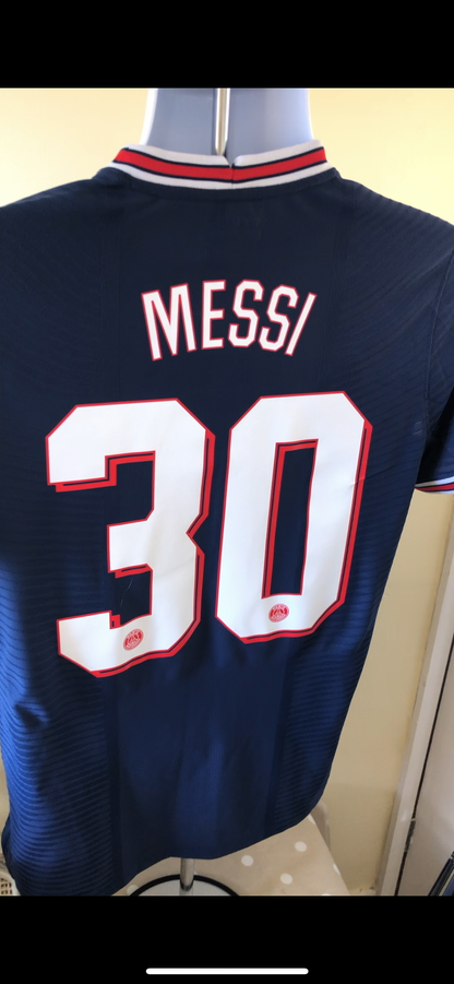 Vintage Nike PSG 2021/22 home shirt Champions League Messi 30 10/10