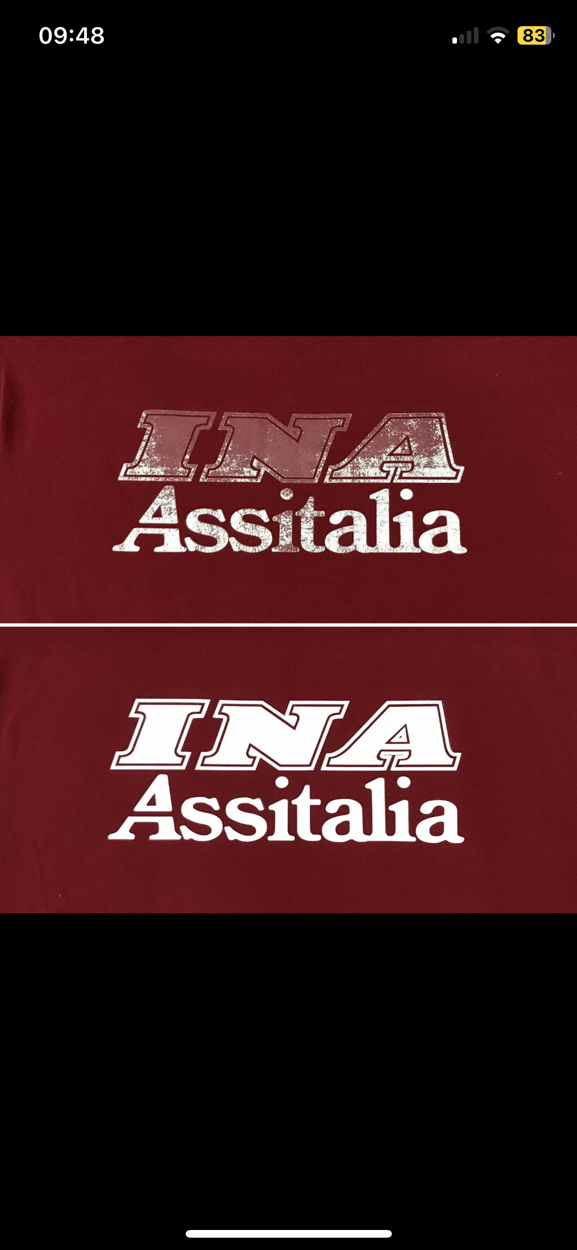 INA Assitalia Heat Transfer Vinyl Football Shirt Sponsor