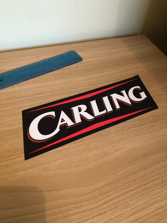 Carling Red Rangers Heat Transfer Vinyl Football Shirt Sponsor Replacement