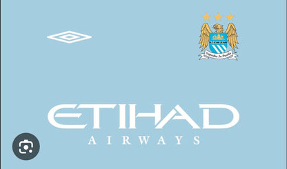 Etihad Airways Football Shirt Vinyl Heat Press Print