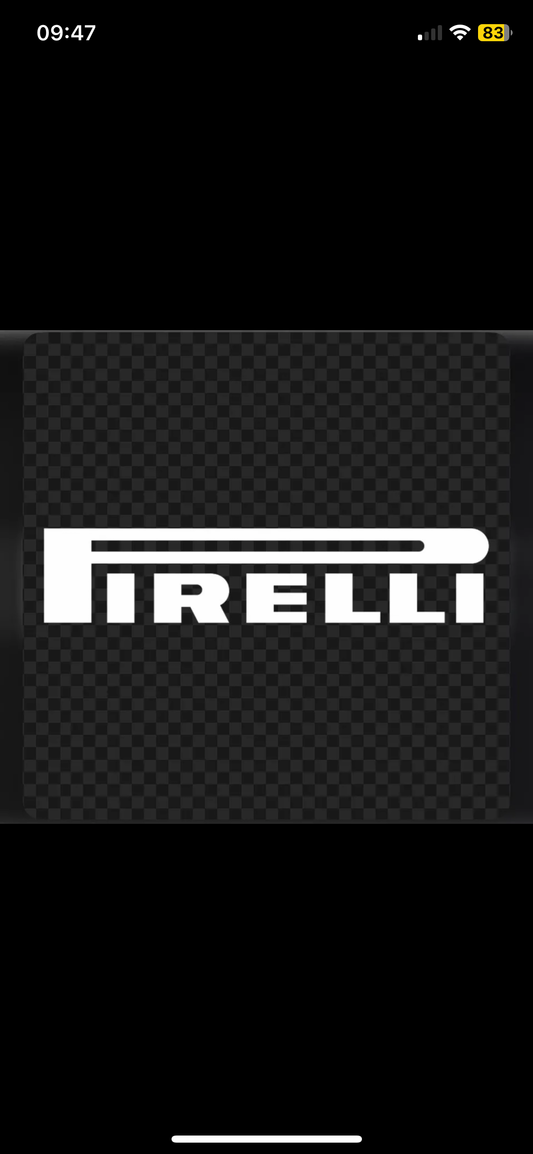 Pirelli Football Shirt Heat Transfer Logo