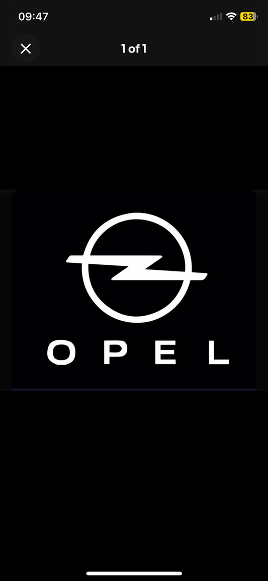 Opel Football Shirt Heat Transfer Logo