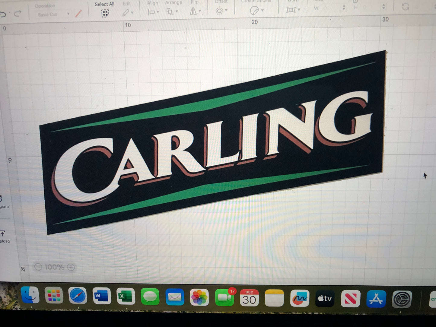 Carling Green Celtic Heat Transfer Vinyl Football Shirt Sponsor Replacement