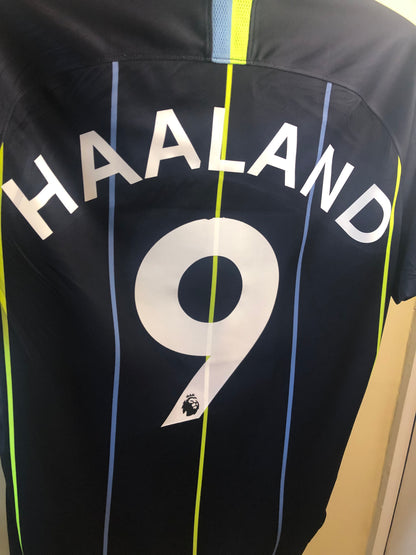 Classic Nike Man City 2018/19 away shirt Haaland 9 (9/10)