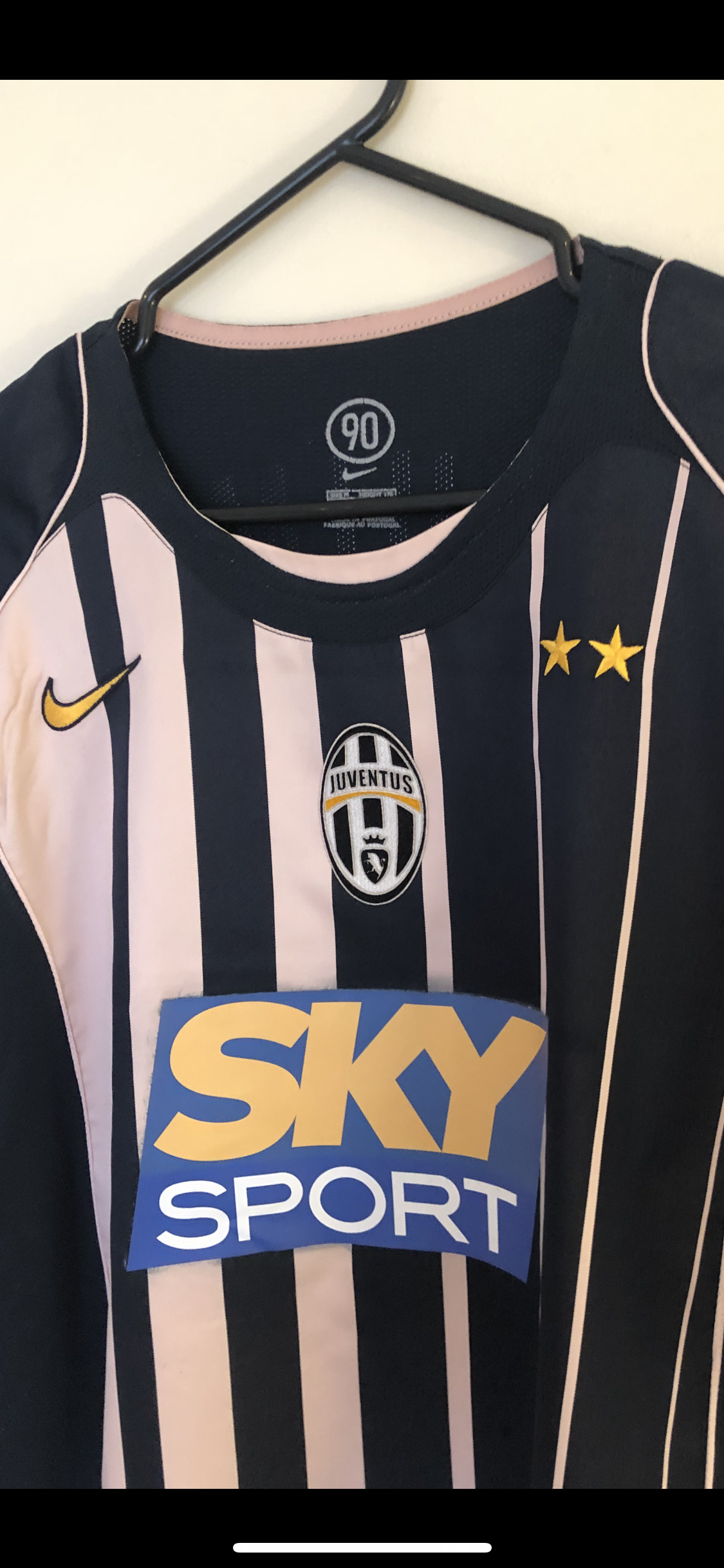 Sky Sport Juventus Football Shirt Vinyl Sponsor Replacement Heat Transfer