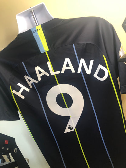 Classic Nike Man City 2018/19 away shirt Haaland 9 (9/10)