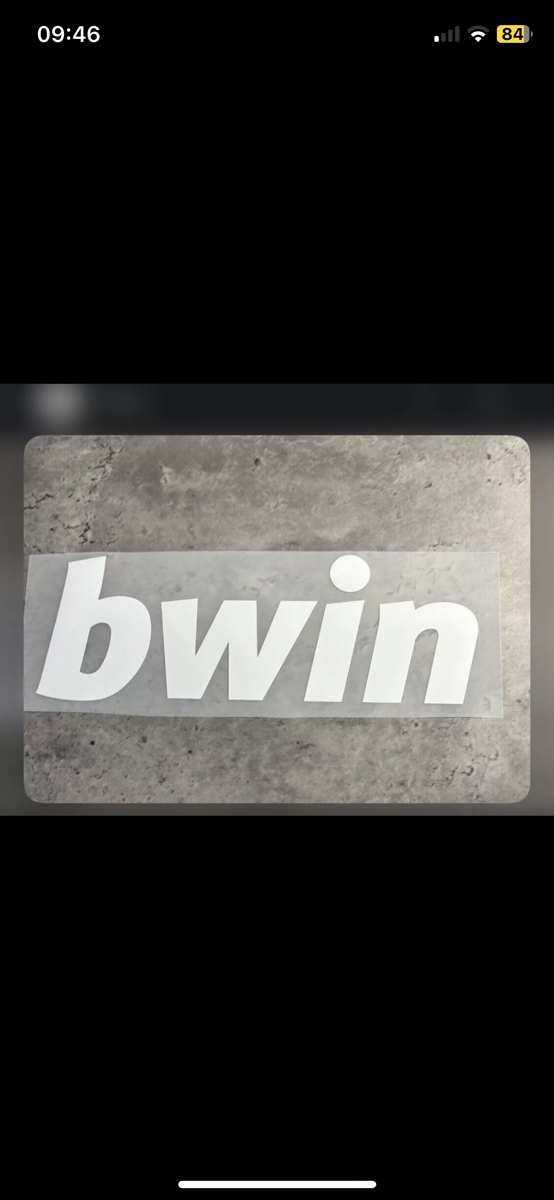 Bwin Football Shirt Heat Vinyl Logo