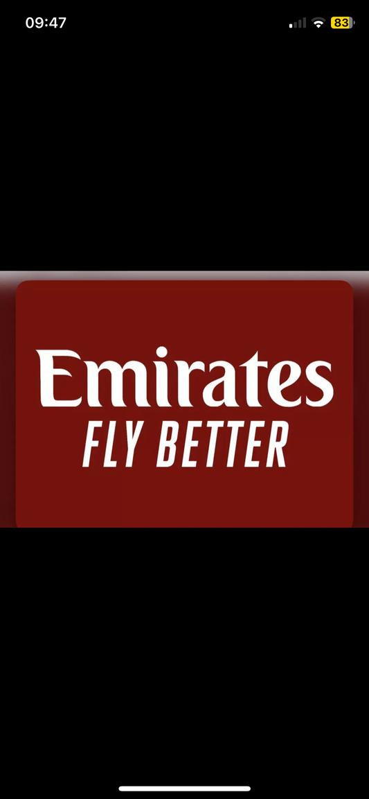 Emirates Fly Better, Heat Transfer Logo Football Shirt